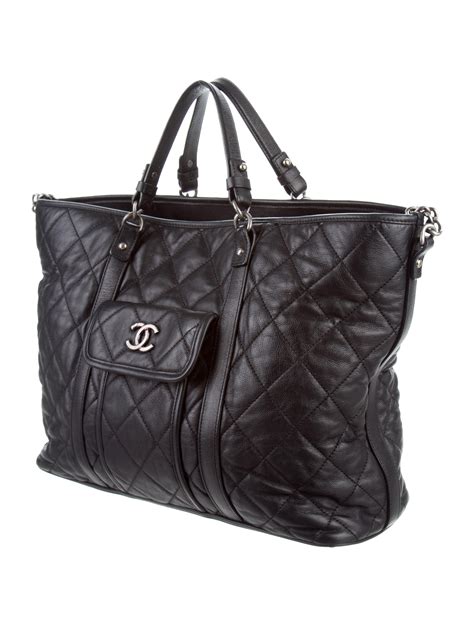 chanel shopping tote 2015|large zipped shopping bag chanel.